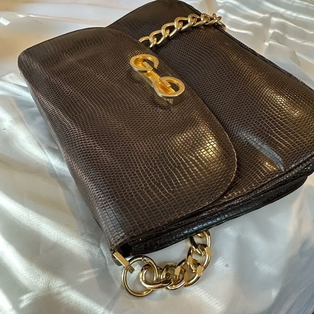 Gucci crocodile leather shoulder bag - Picture 15 of 16